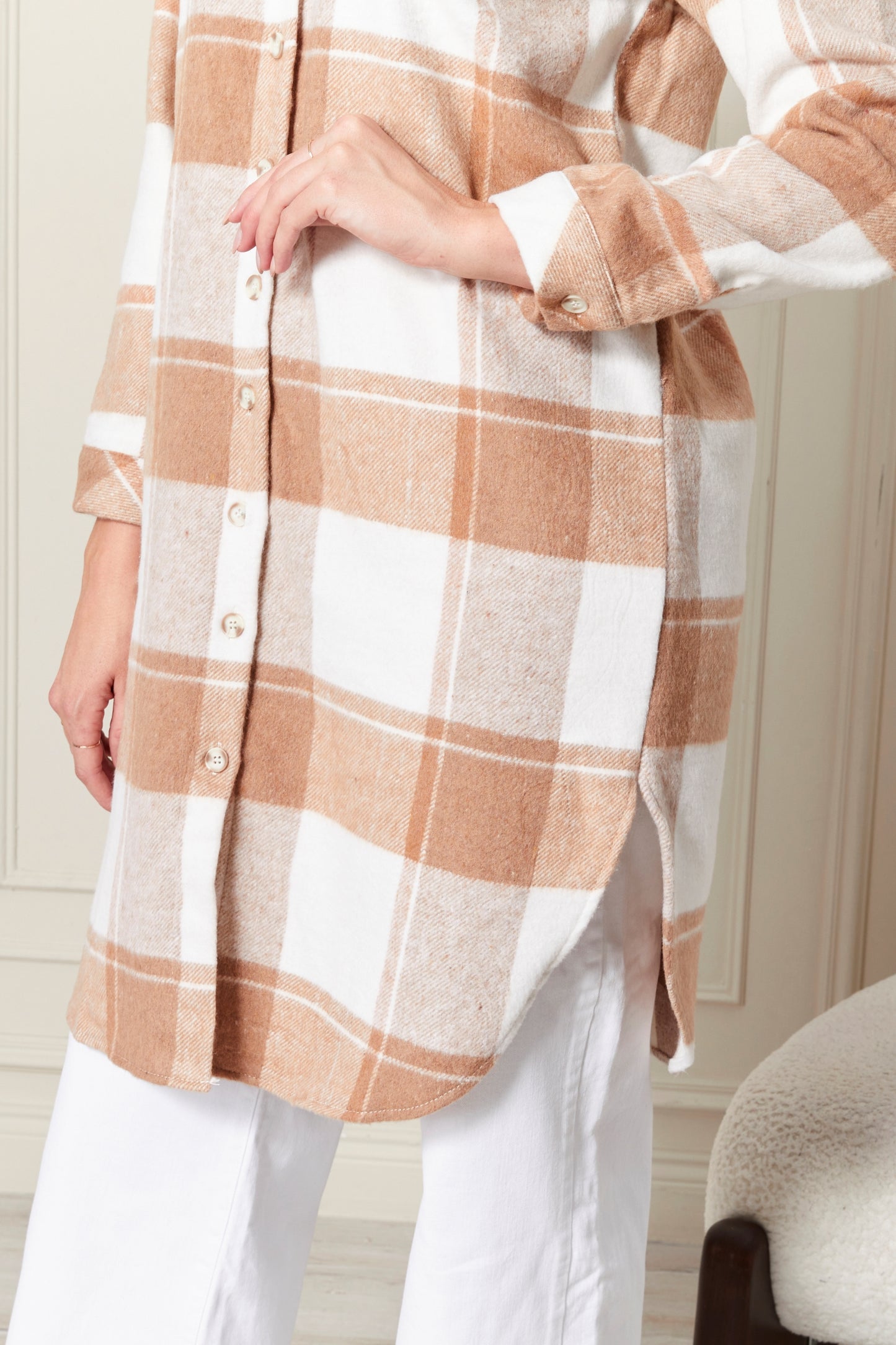Ekose Tunic - Brown