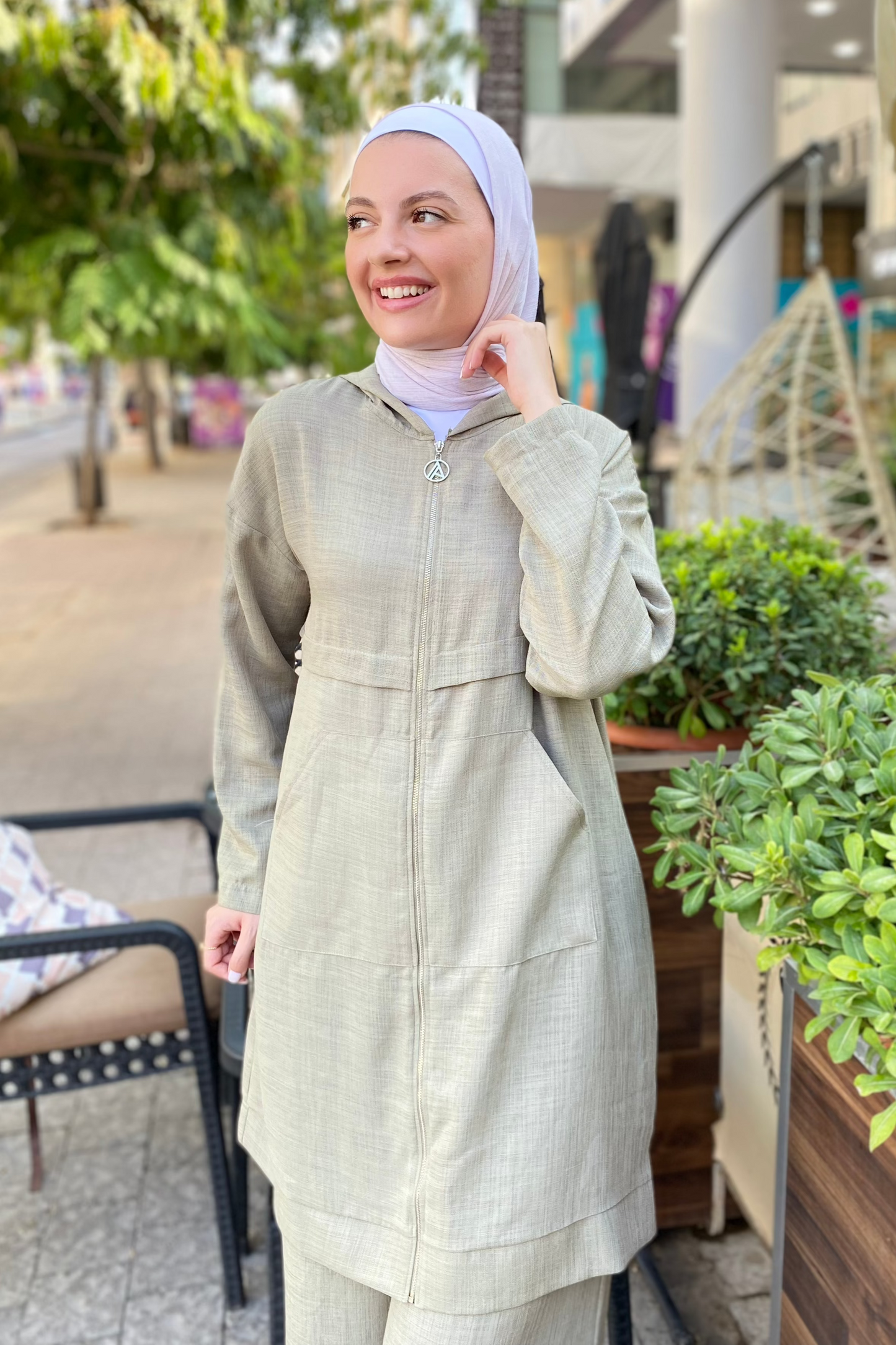 طقم - YT638 - زيتي