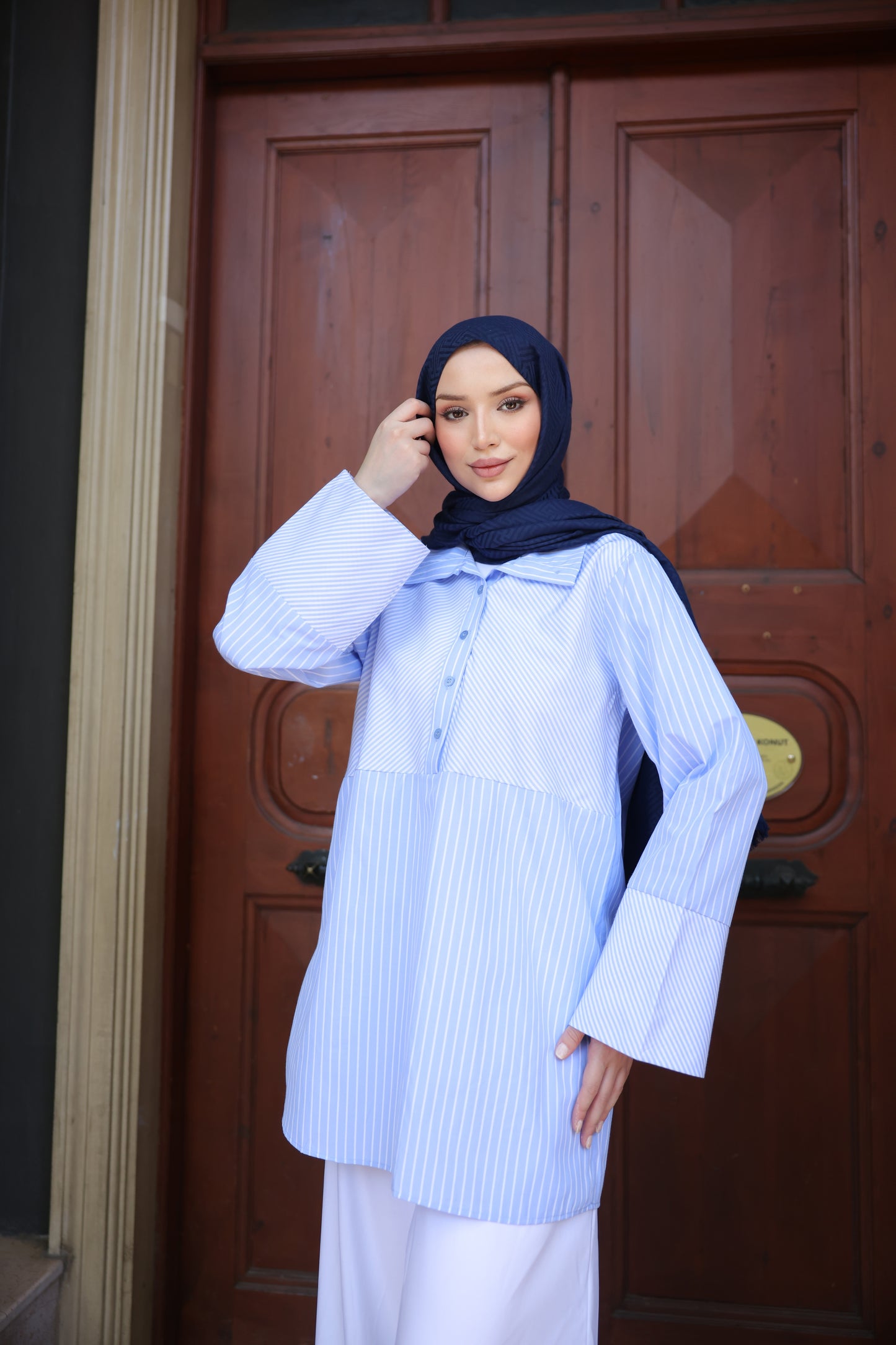 تونيك مخطط - أزرق