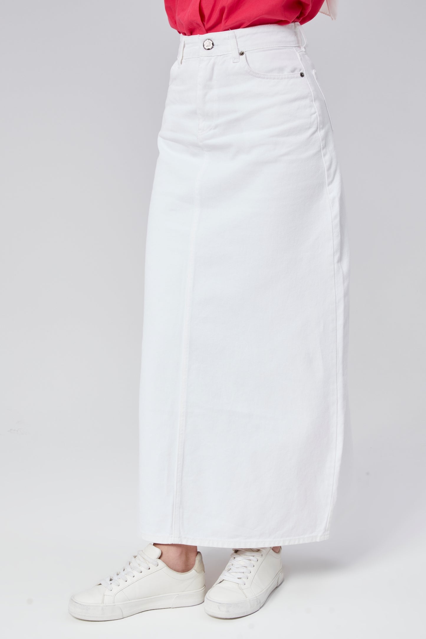 تنورة جينز - 1507 - ابيض