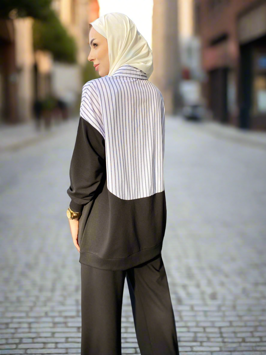 طقم - 1103 - أسود