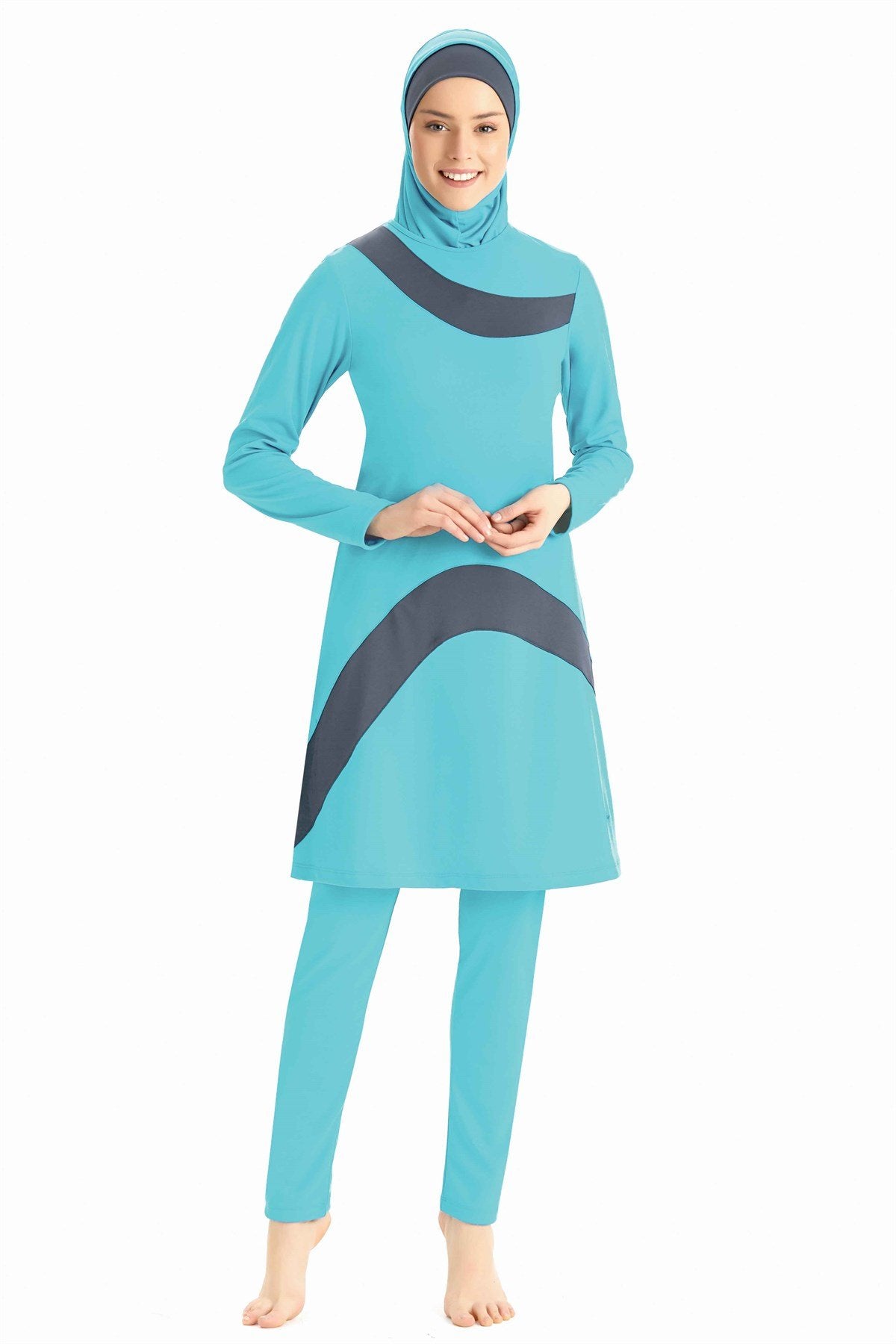 Swim Dress - 0761 - green - bakkaclothing