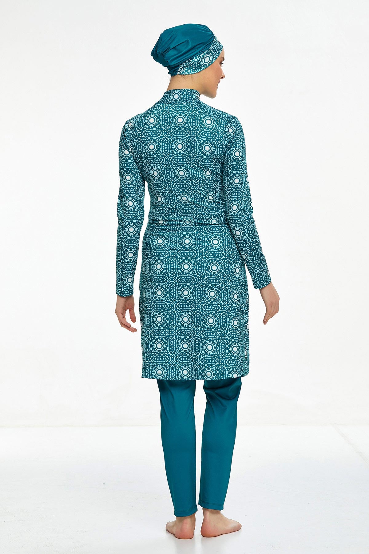 Swim Dress -0900 -Green - bakkaclothing