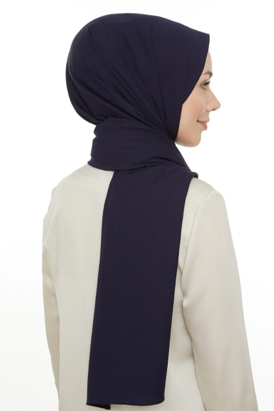 Shawl -12534- Navy - bakkaclothing