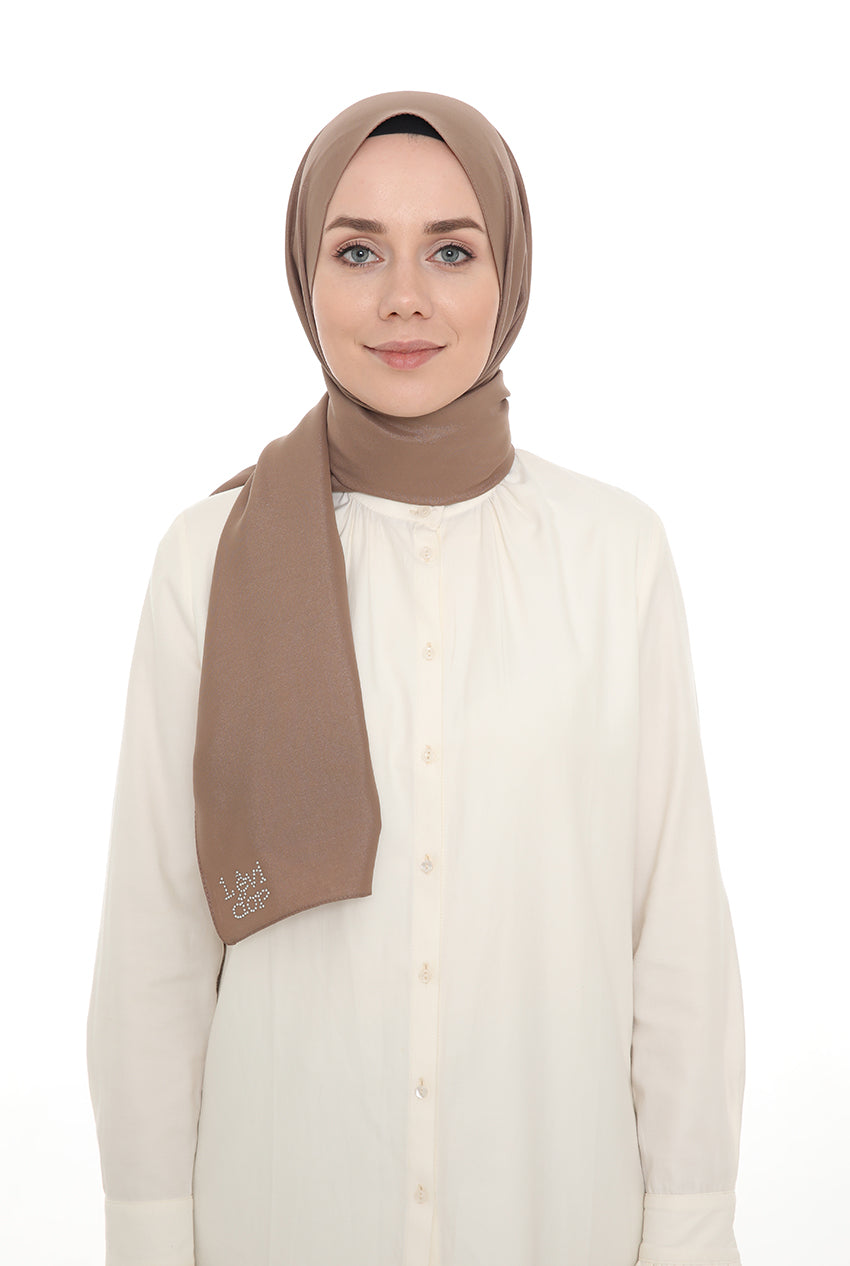 shawl - 12542 - Dark beige - bakkaclothing