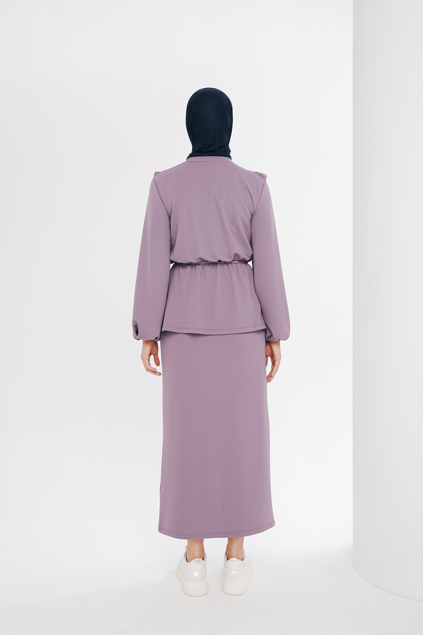 Casual Set -TKE006 -purple - bakkaclothing