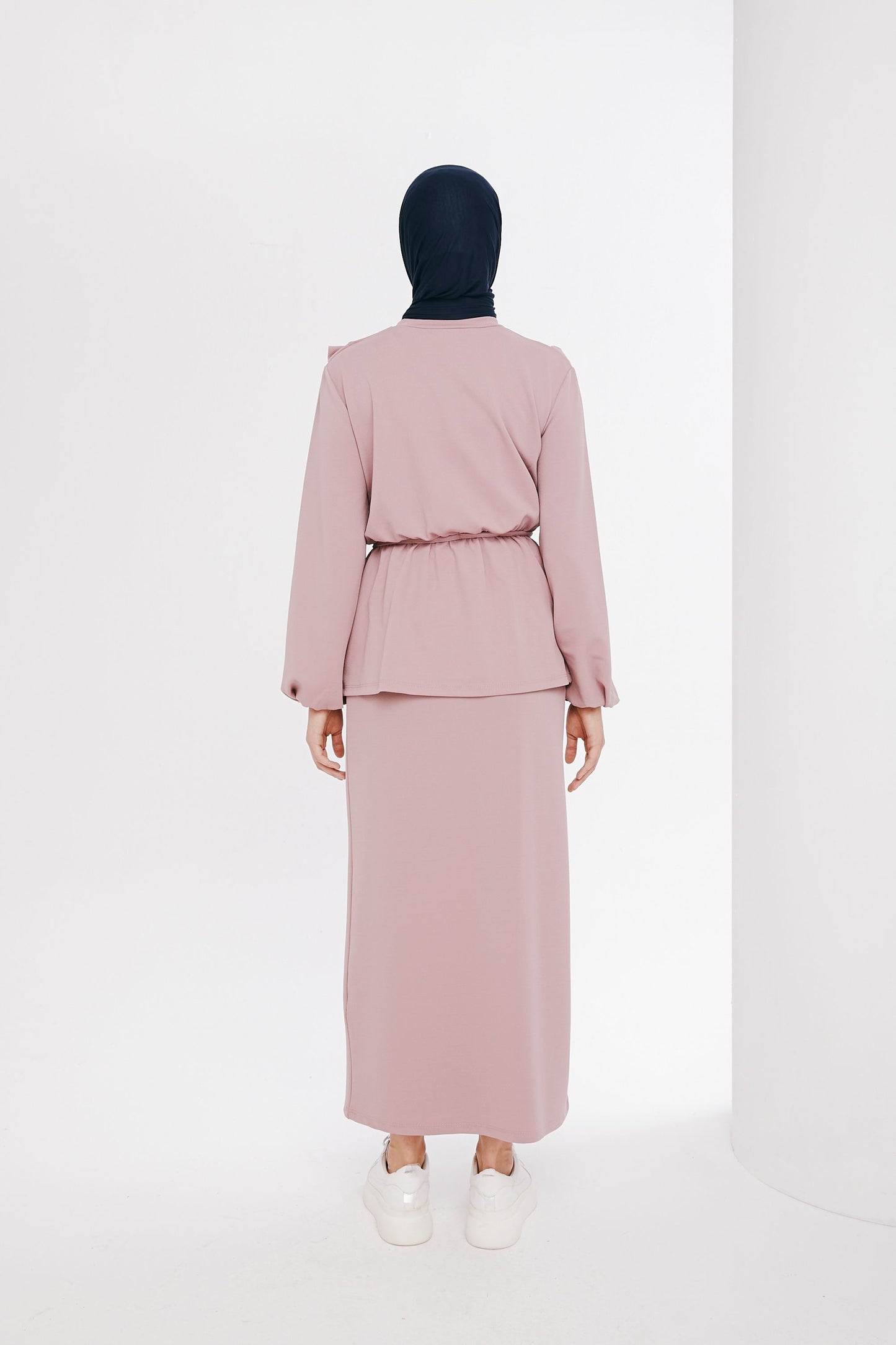 Casual Set -TKE006 - Soft Pink - bakkaclothing