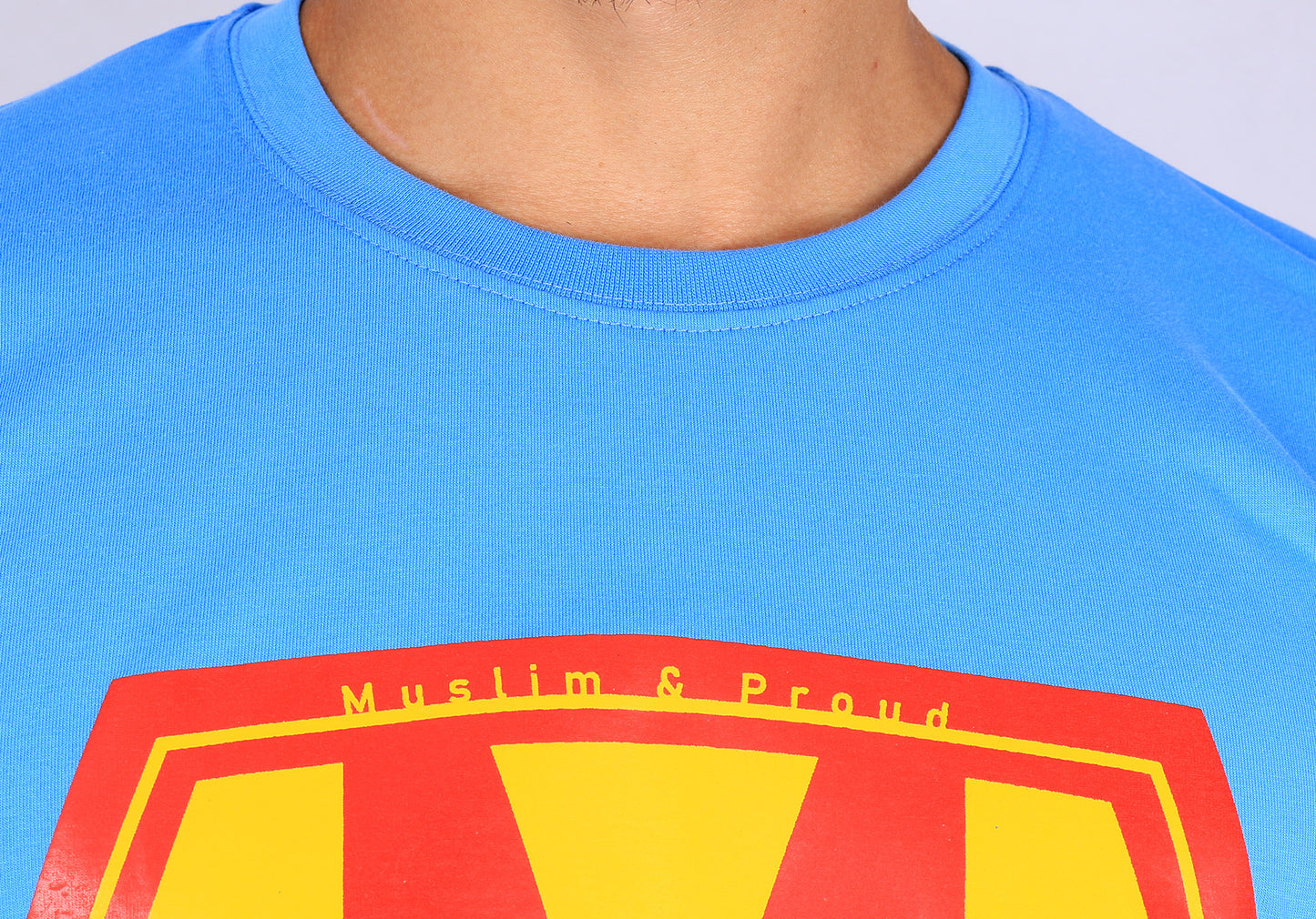 Muslim & Proud - Baby Blue - bakkaclothing