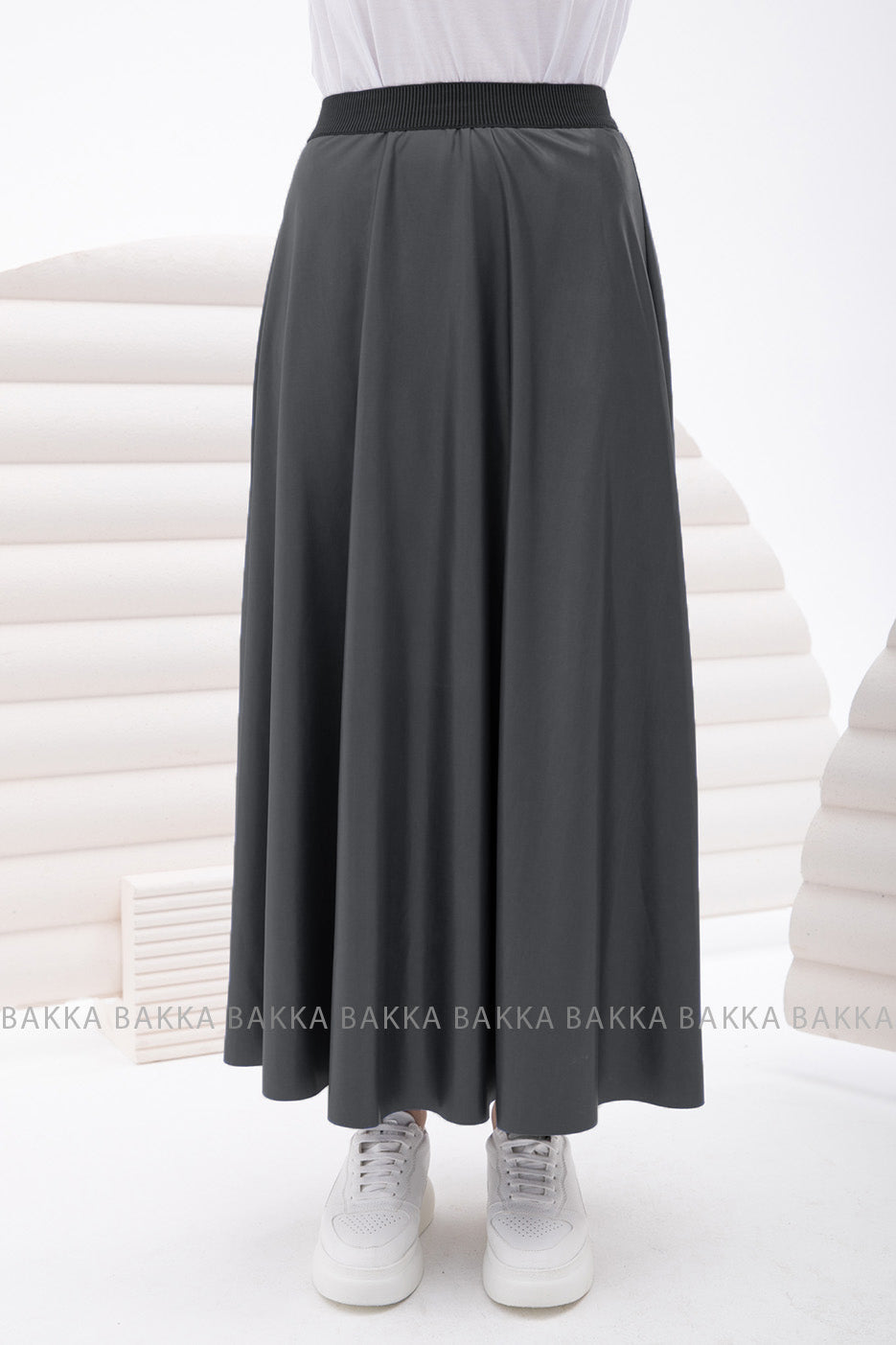 SKIRT - 9040 - Charcole - bakkaclothing