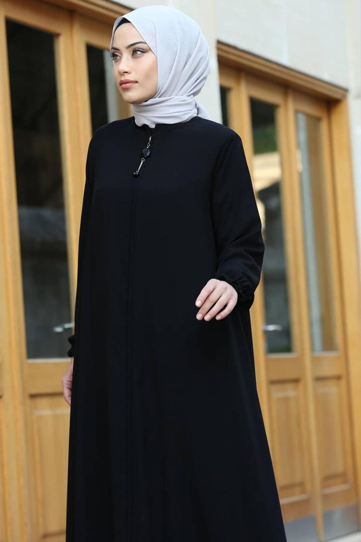 Abaya - Mawlana - Black - bakkaclothing