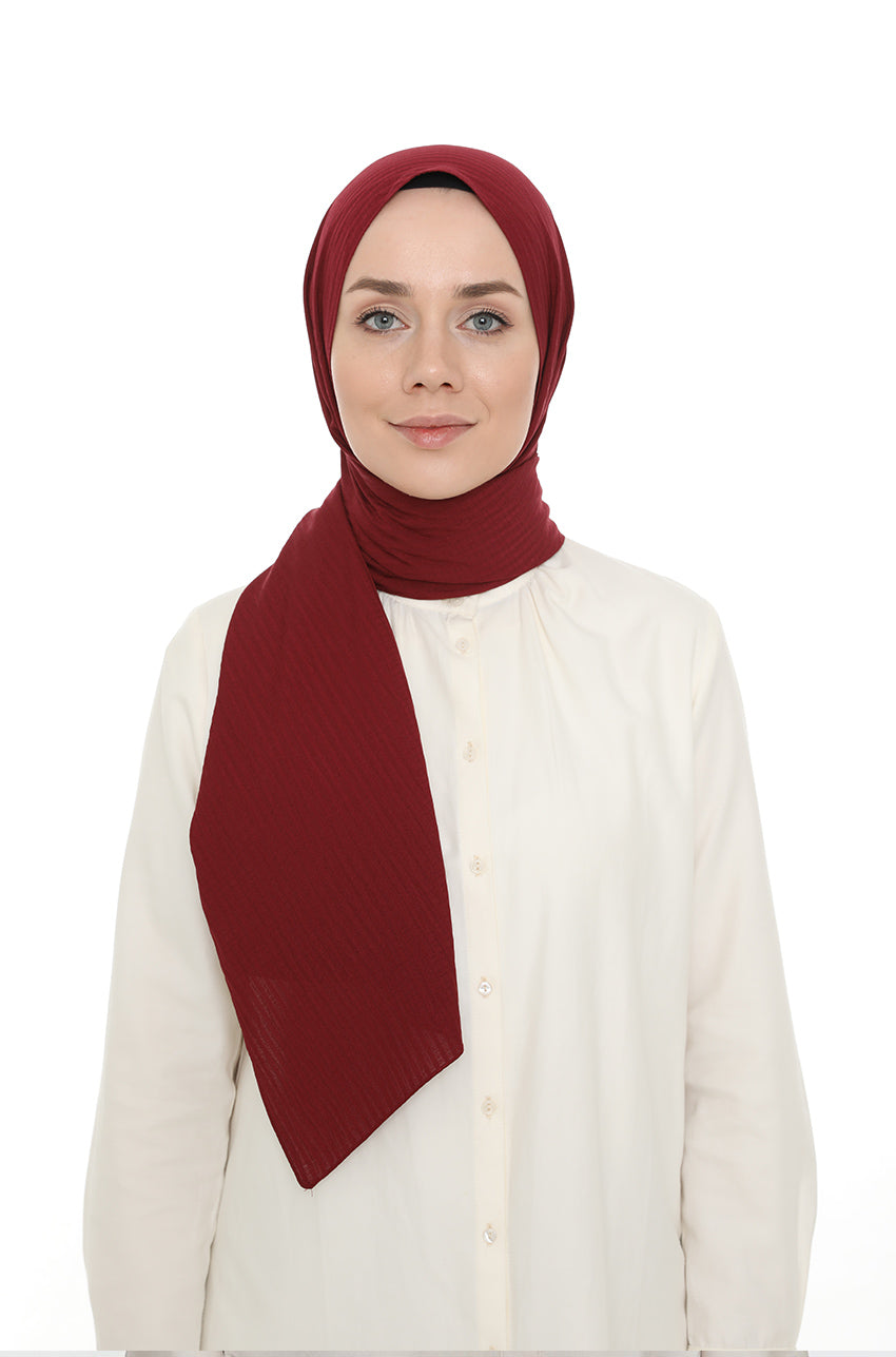 shawl - 12535 - Maroon - bakkaclothing