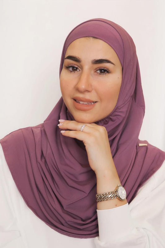 Pin less Hijab - Pearly Purple
