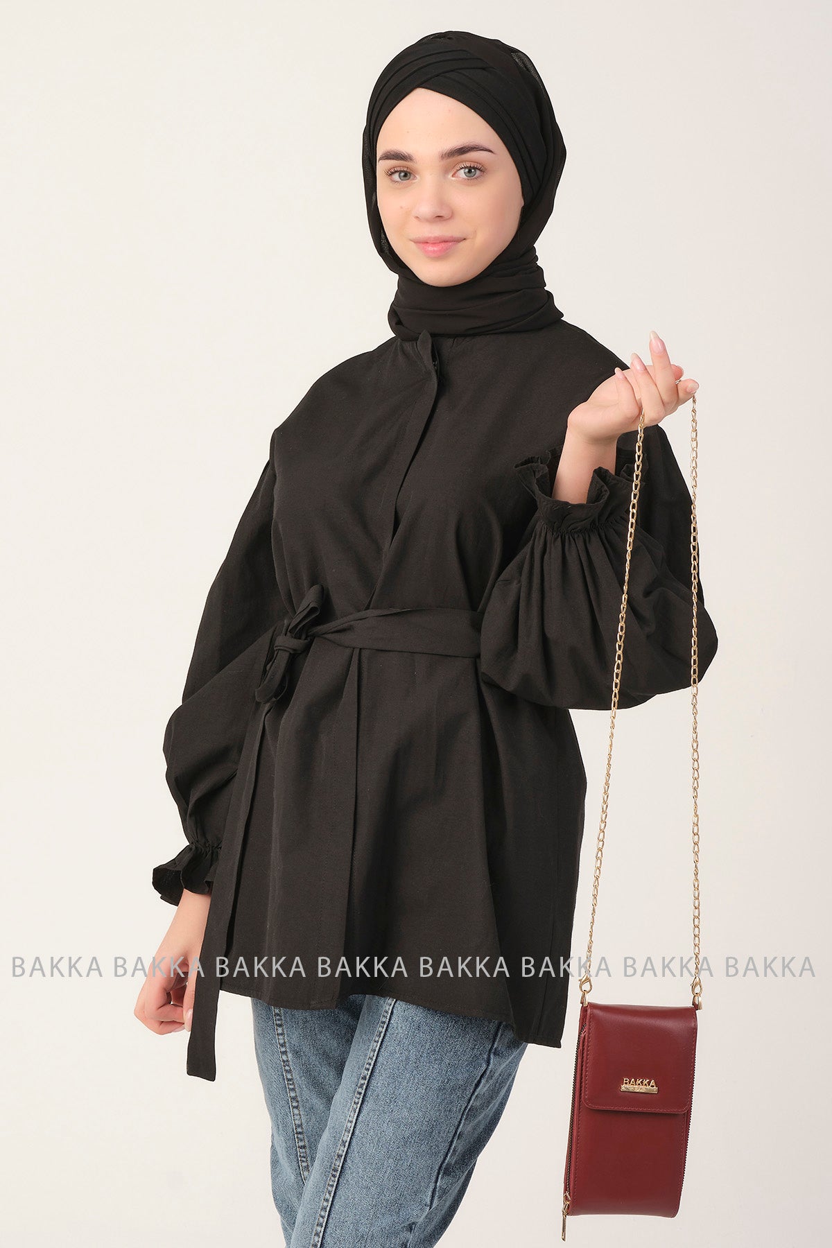 Mobile bag - 3600 - Dark Red - bakkaclothing