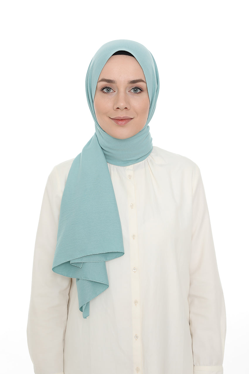 Shawl -12841- Cyan Opaque - bakkaclothing