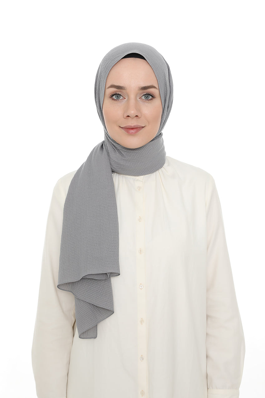 Shawl - 12791 - Light Gray - bakkaclothing