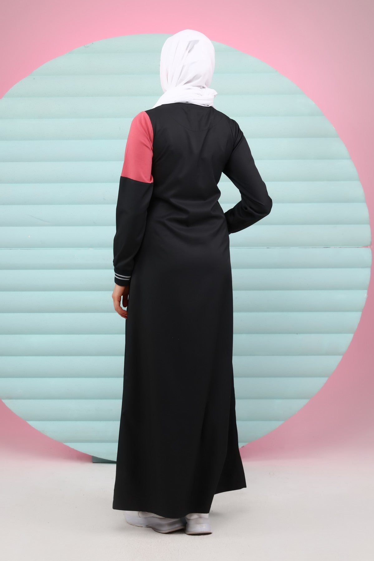 جلباب طاقة - رمادي غامق