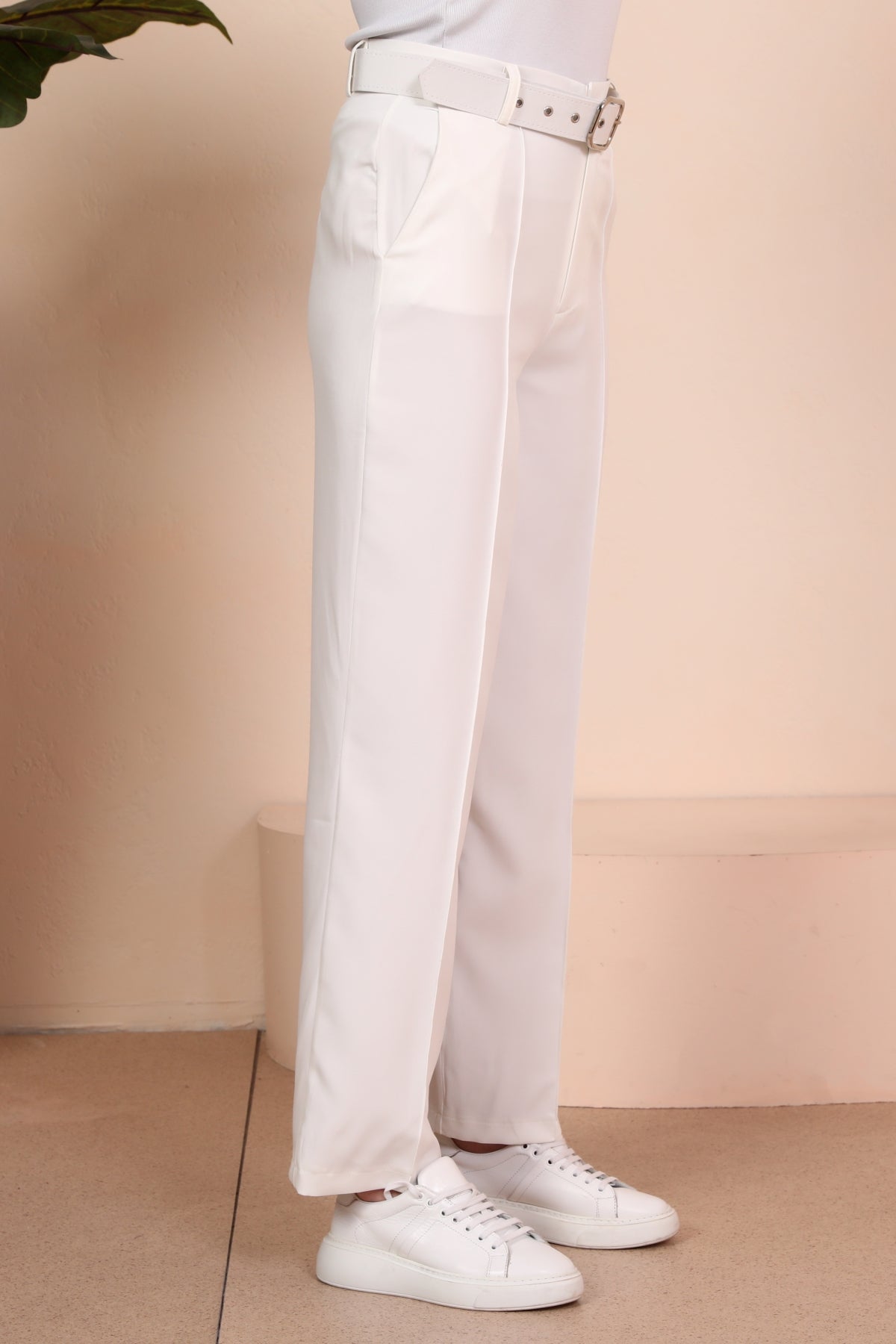 Trouser -3376- White