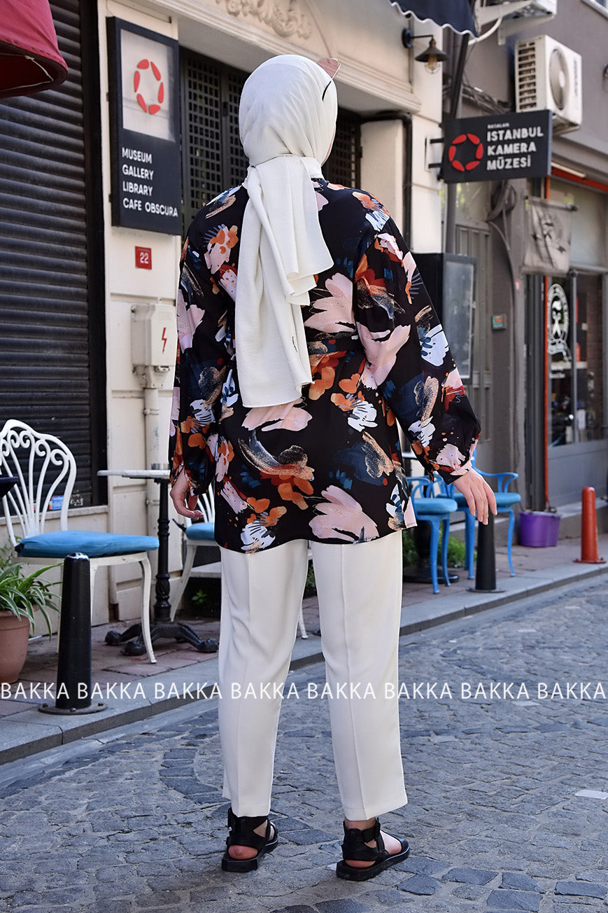 TUNIC - 8076- BLACK - bakkaclothing