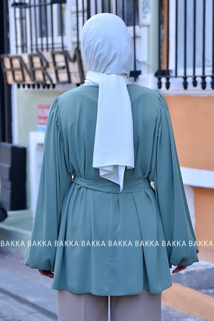 TUNIC - 3302- GREEN - bakkaclothing