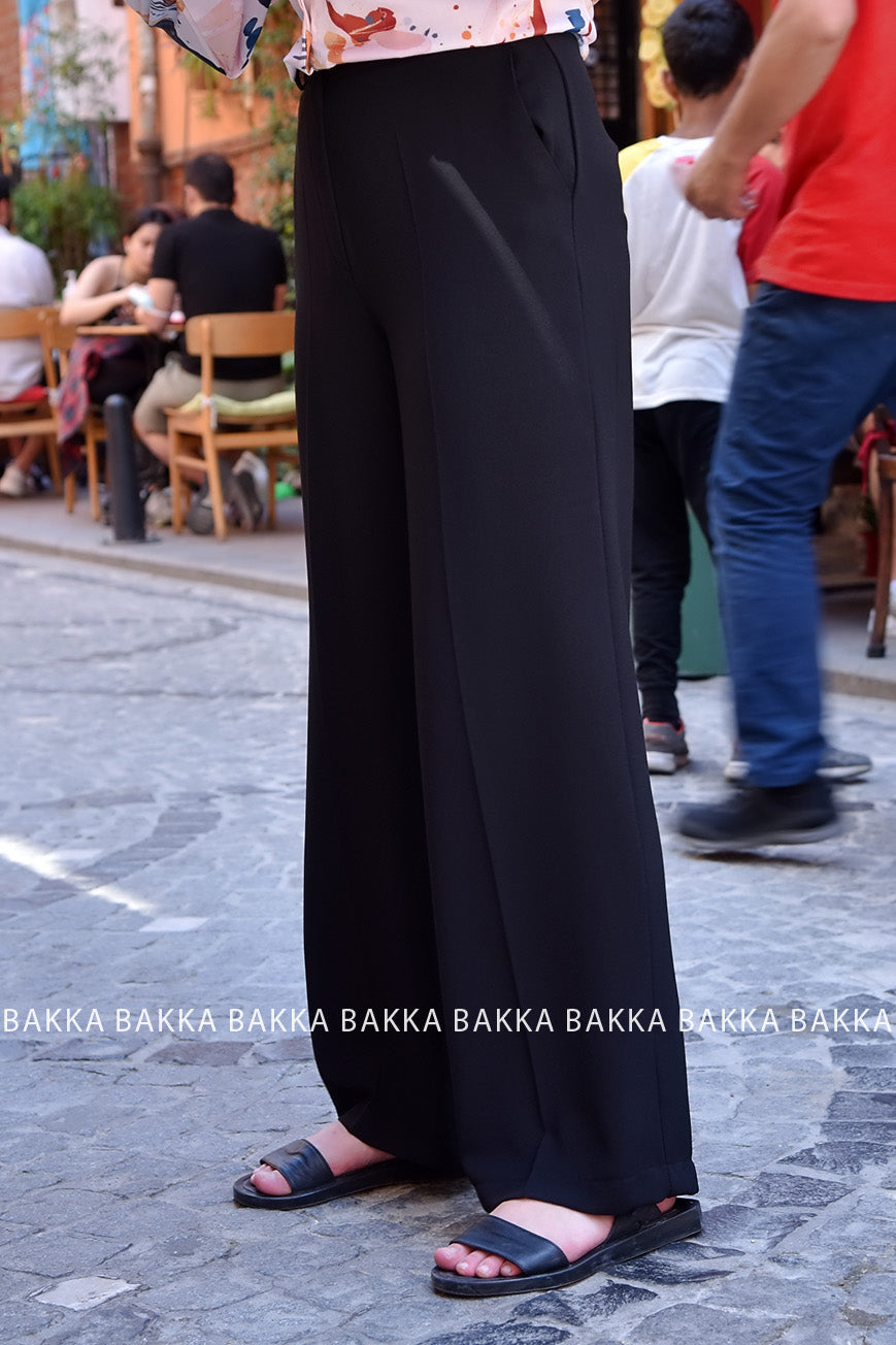 Trouser - 7084 - Black - bakkaclothing