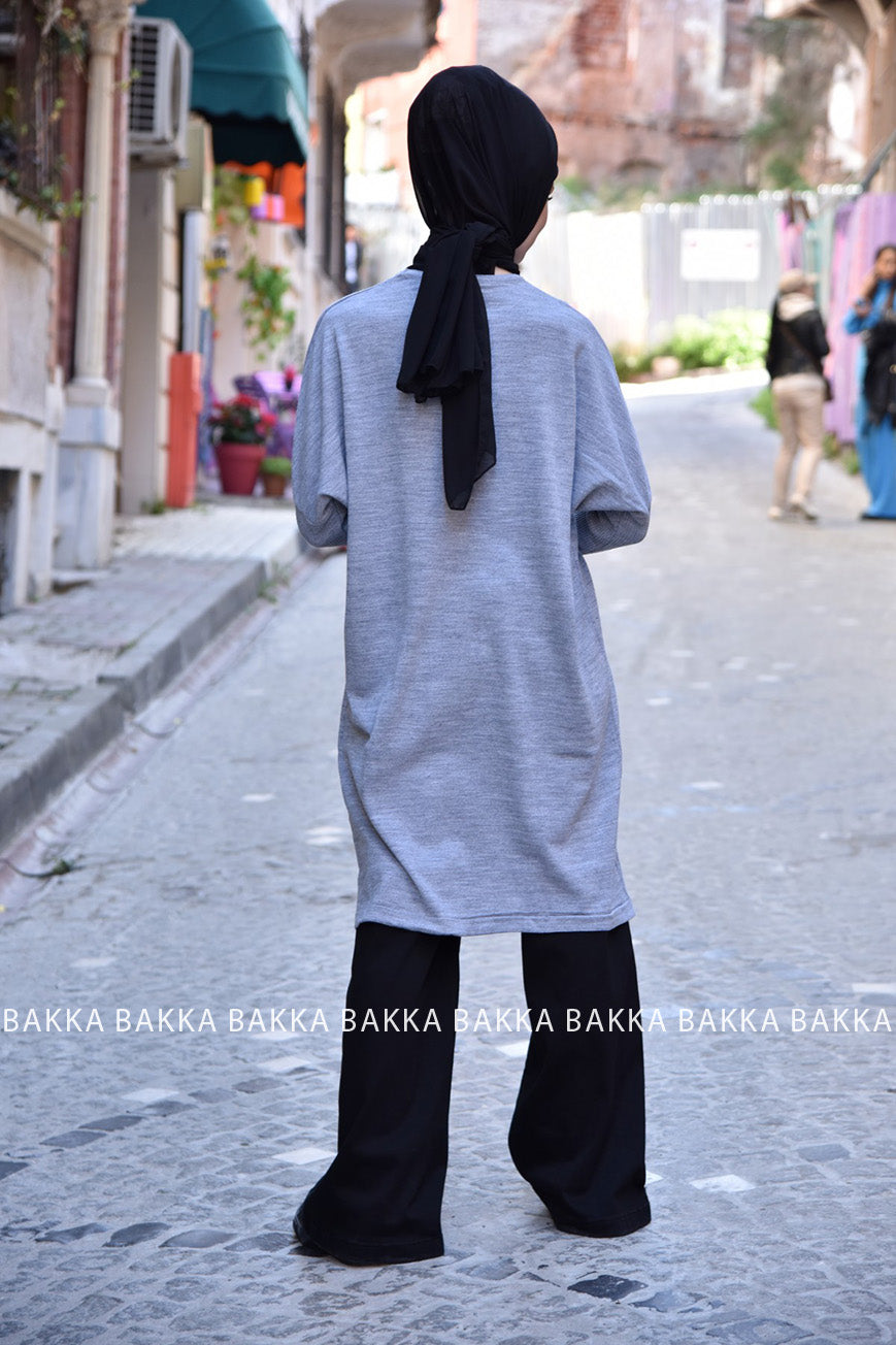 Trico Blouse - LTT1021 - Gray - bakkaclothing