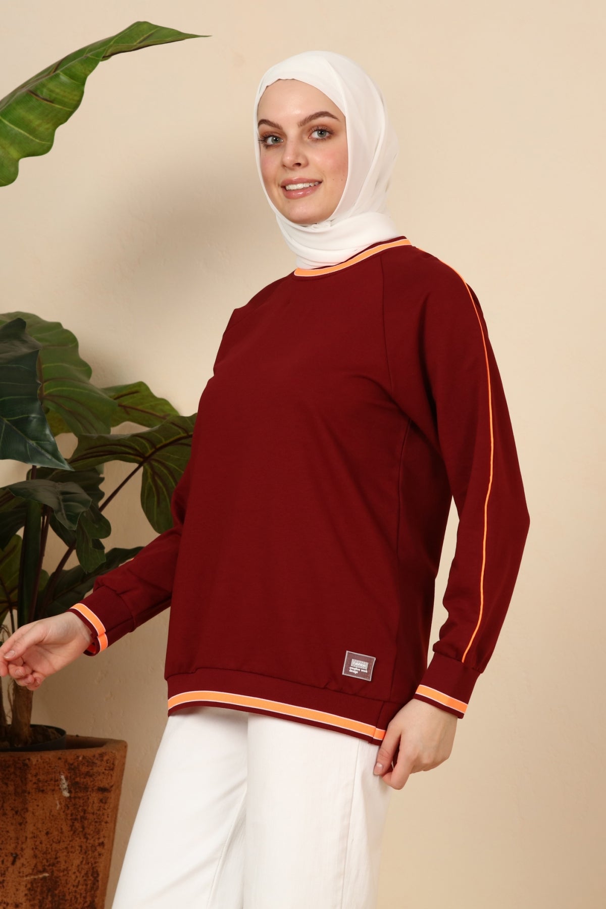 بلوزة يومية - خمري