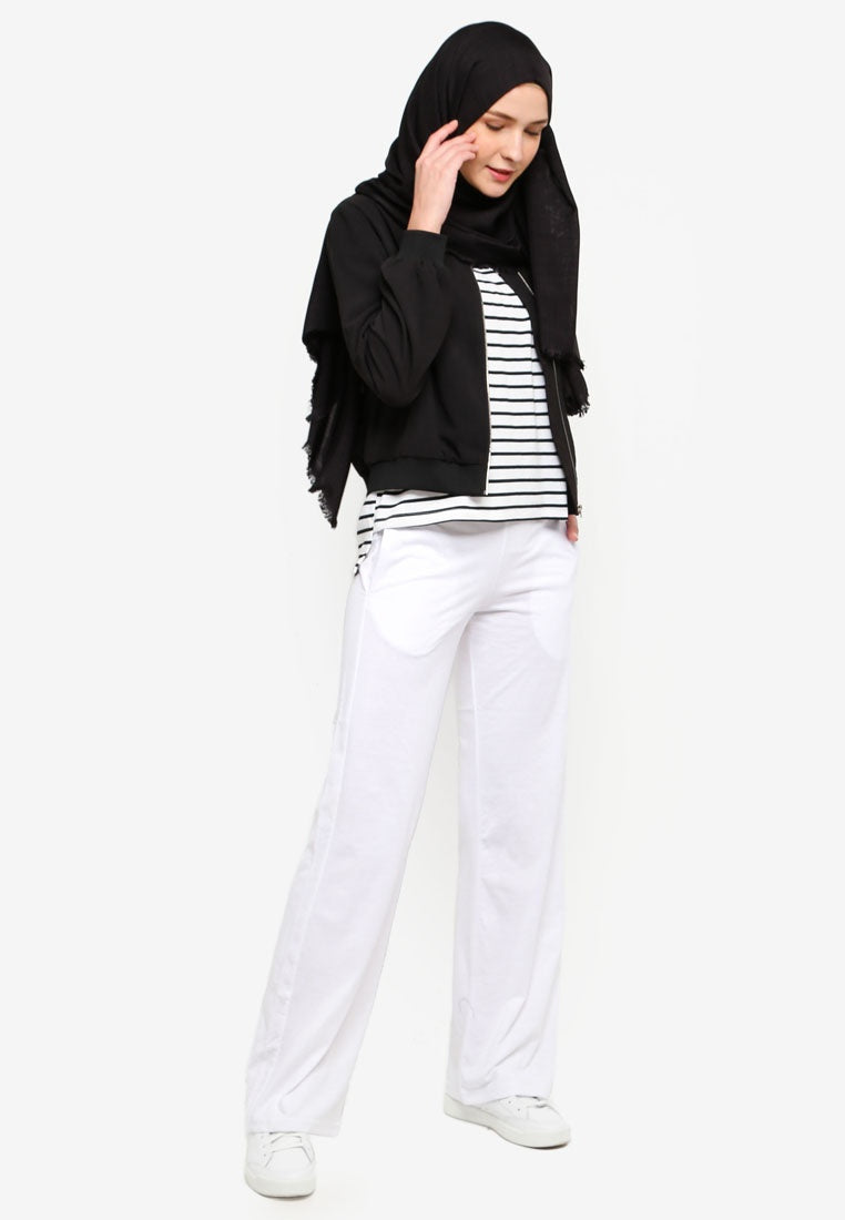 Pants- White - bakkaclothing