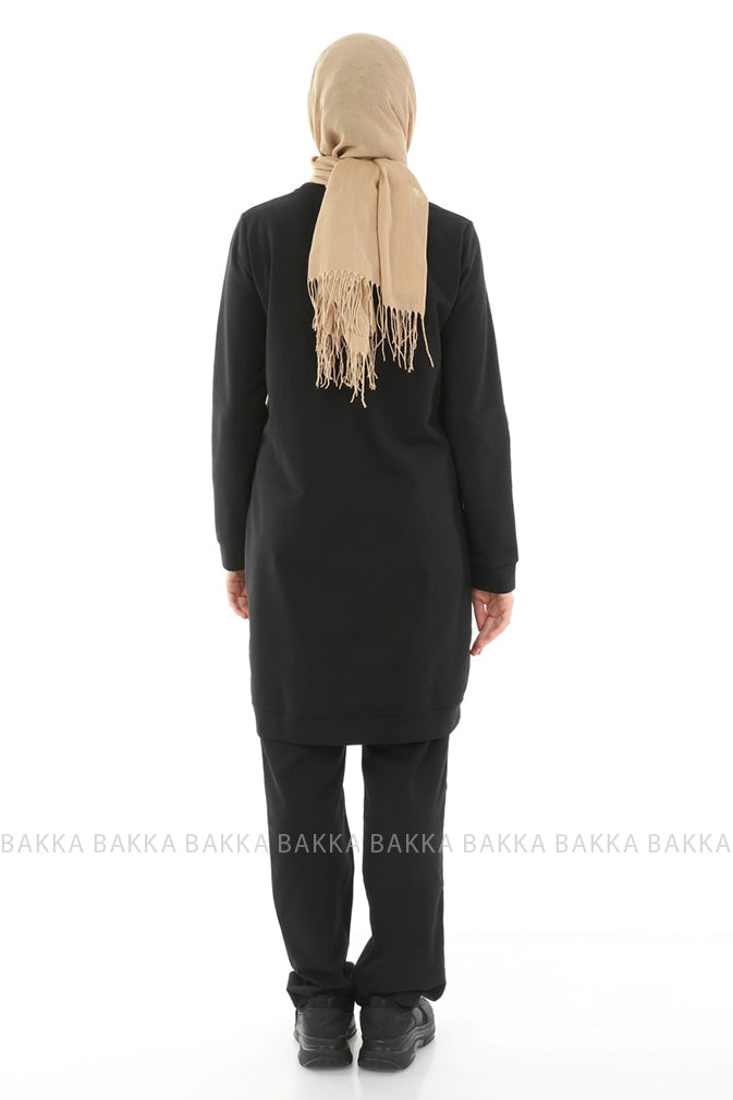 Sport Set - 7035- Black - bakkaclothing