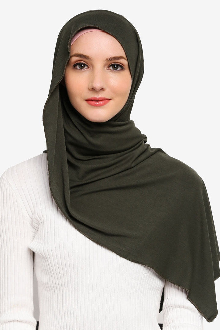 Hijab -404 -OLIVE - bakkaclothing