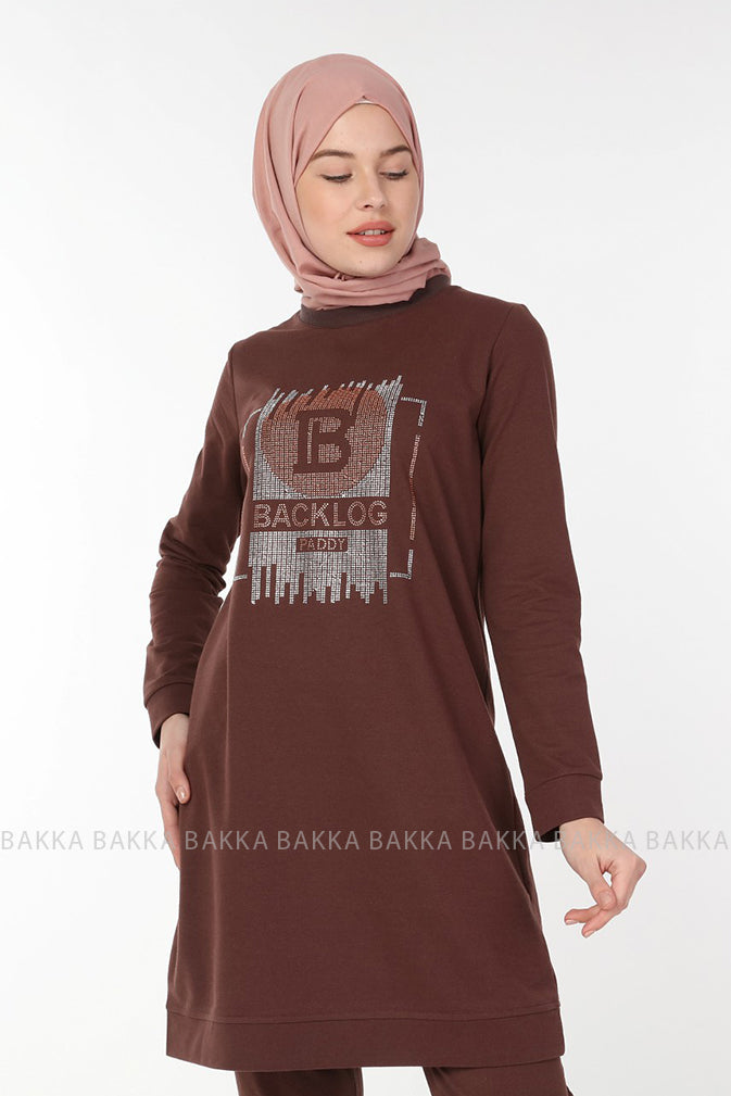 Sport Set - 7035- Brown - bakkaclothing