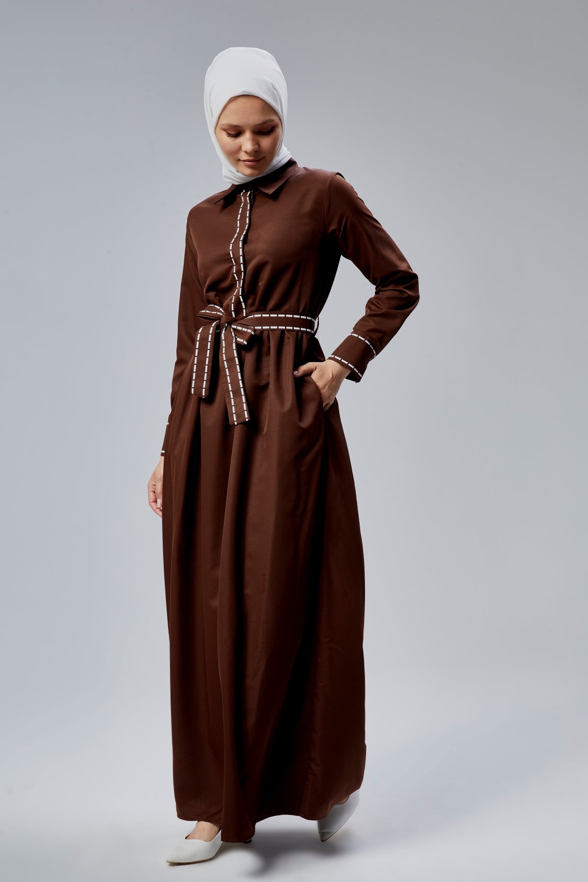 Lines Dress 2025 - Brown