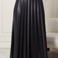 SKIRT DERI PILSOLE - BLACK