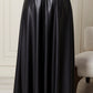 SKIRT DERI  - BLACK