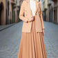 SKIRT DERI PILSOLE - CAMEL