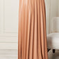 SKIRT DERI PILSOLE - CAMEL