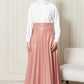 SKIRT DERI PILSOLE - ROSE