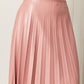 SKIRT DERI PILSOLE - ROSE