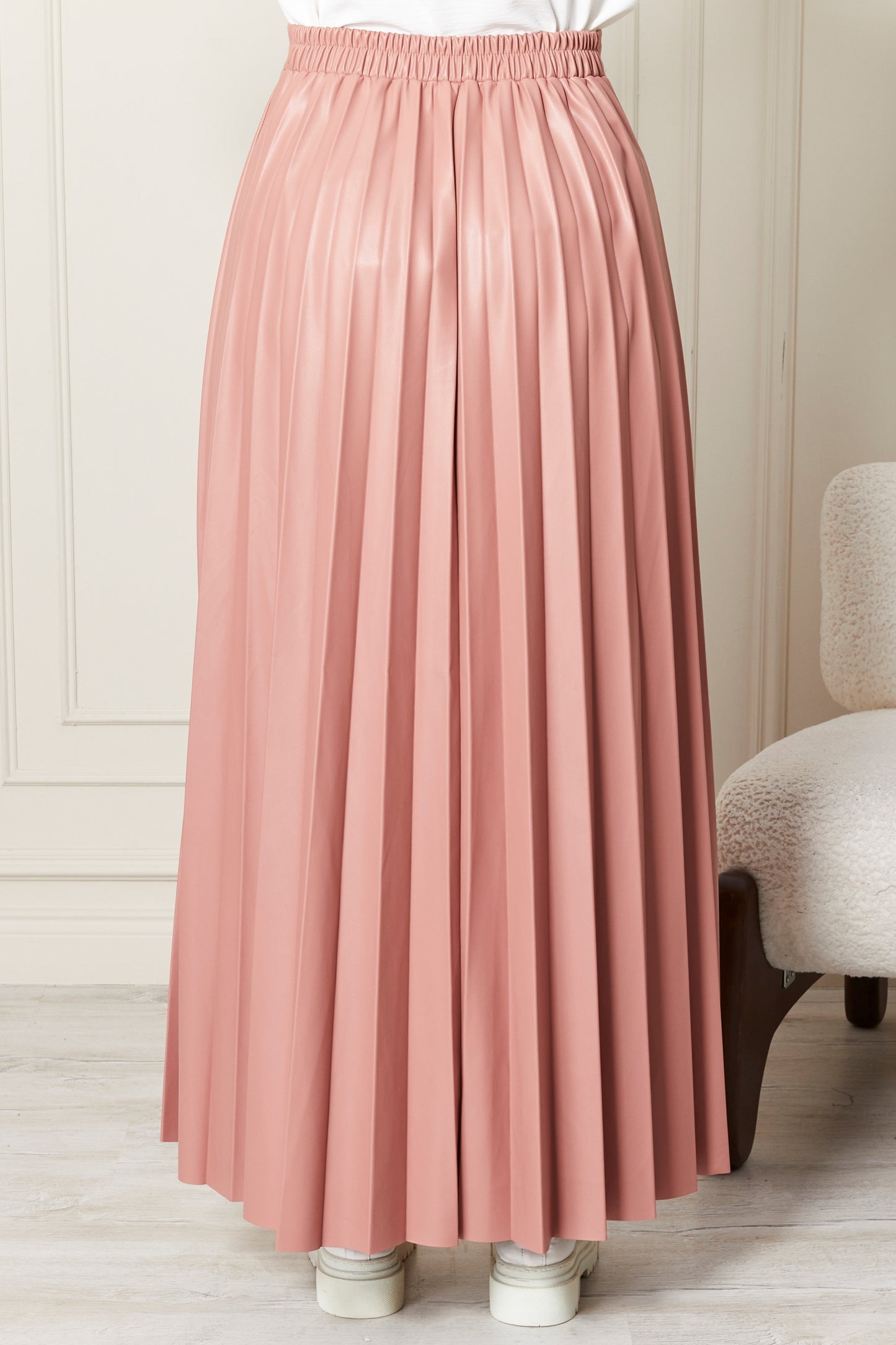 SKIRT DERI PILSOLE - ROSE