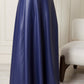 SKIRT DERI  - NAVY BLUE