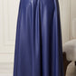 SKIRT DERI  - NAVY BLUE