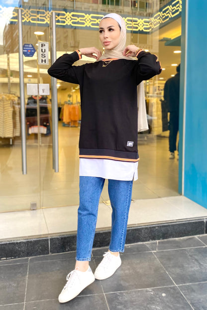 بلوزة يومية -أسود 