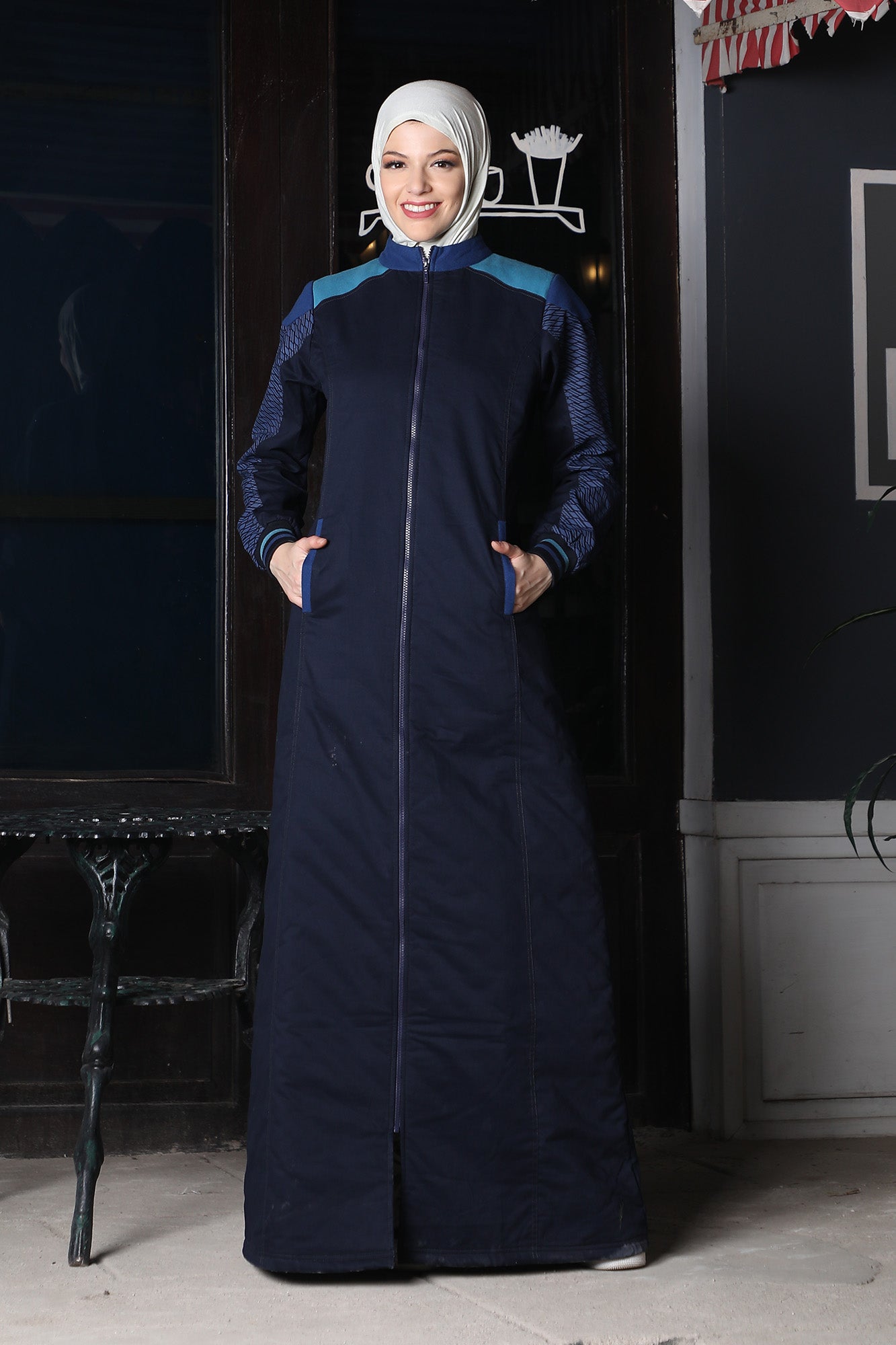 Jilbab - 001 - NAVY BLUE