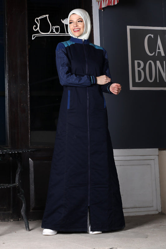 Jilbab - 001 - NAVY BLUE