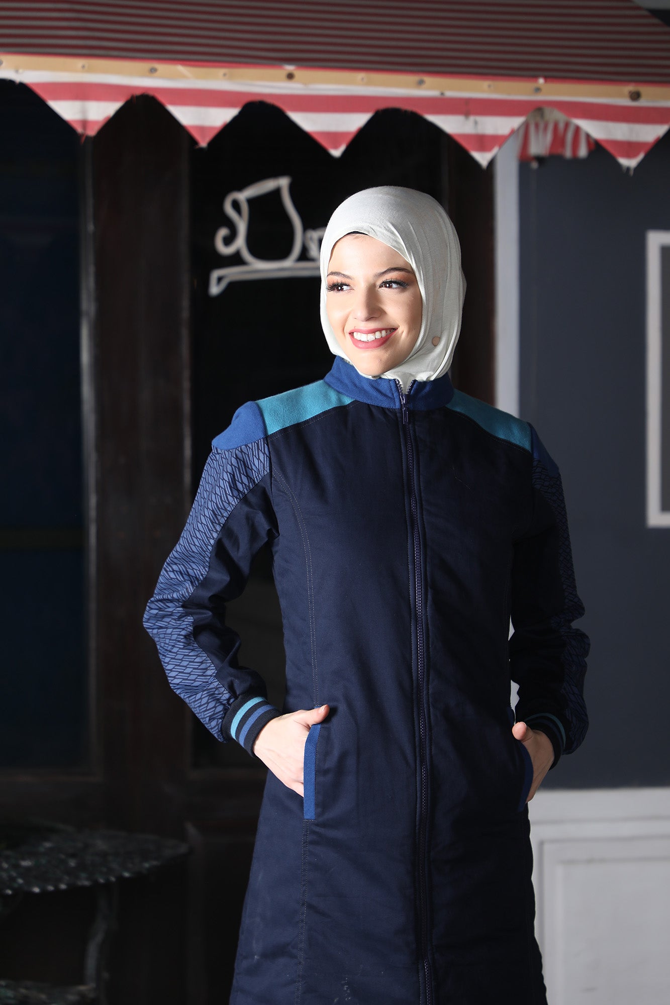 Jilbab - 001 - NAVY BLUE