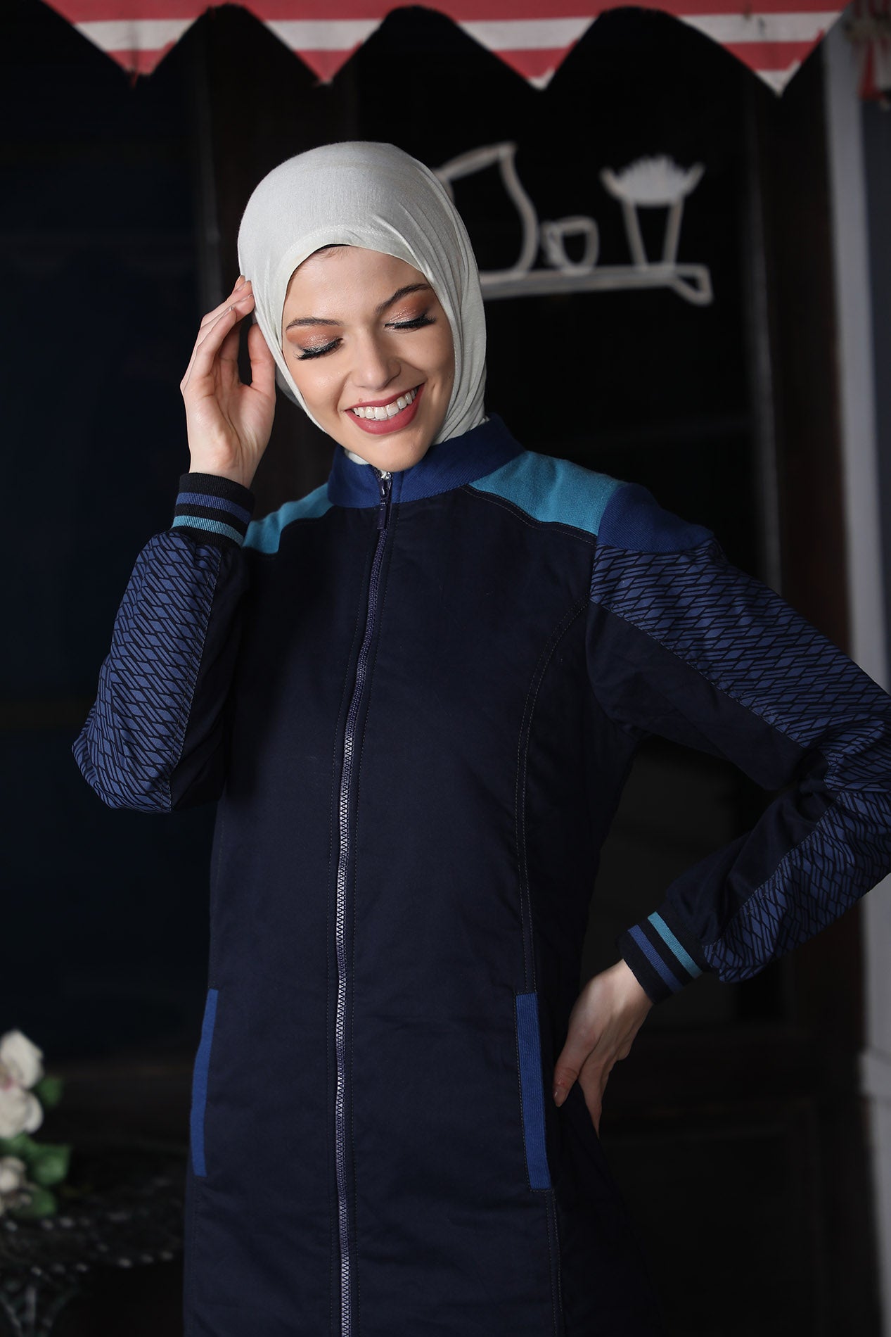 Jilbab - 001 - NAVY BLUE