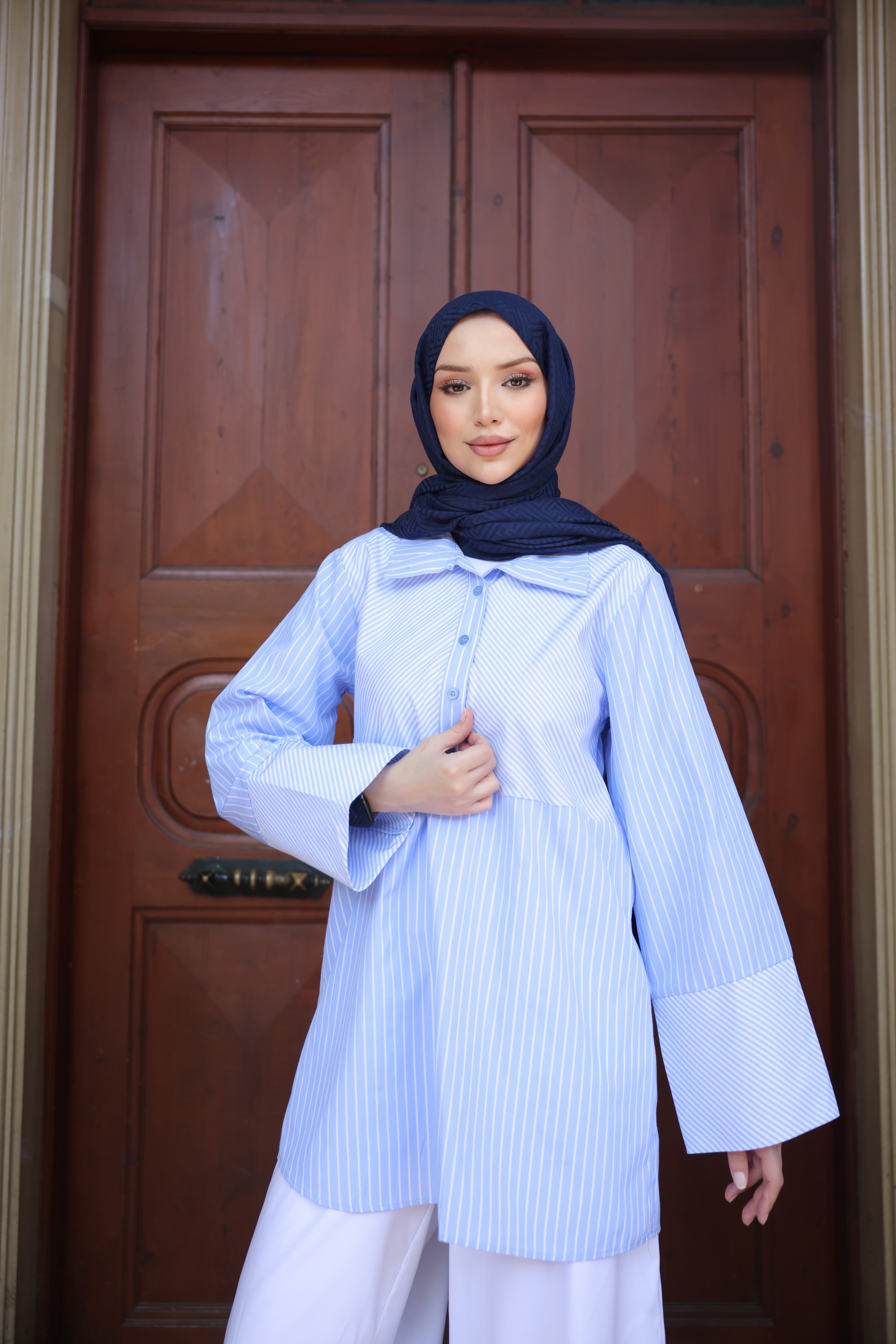 Striped Tunic - Blue