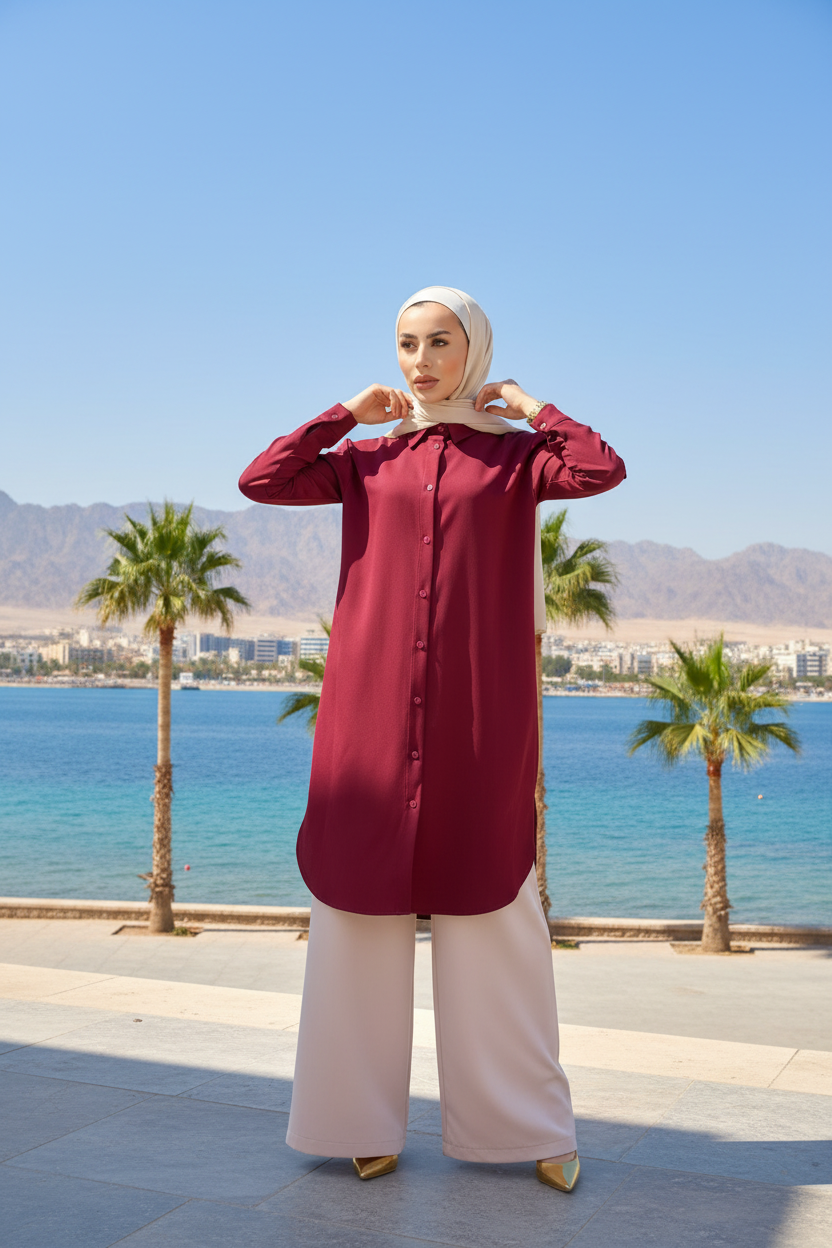 Islamic shirt - Maroon