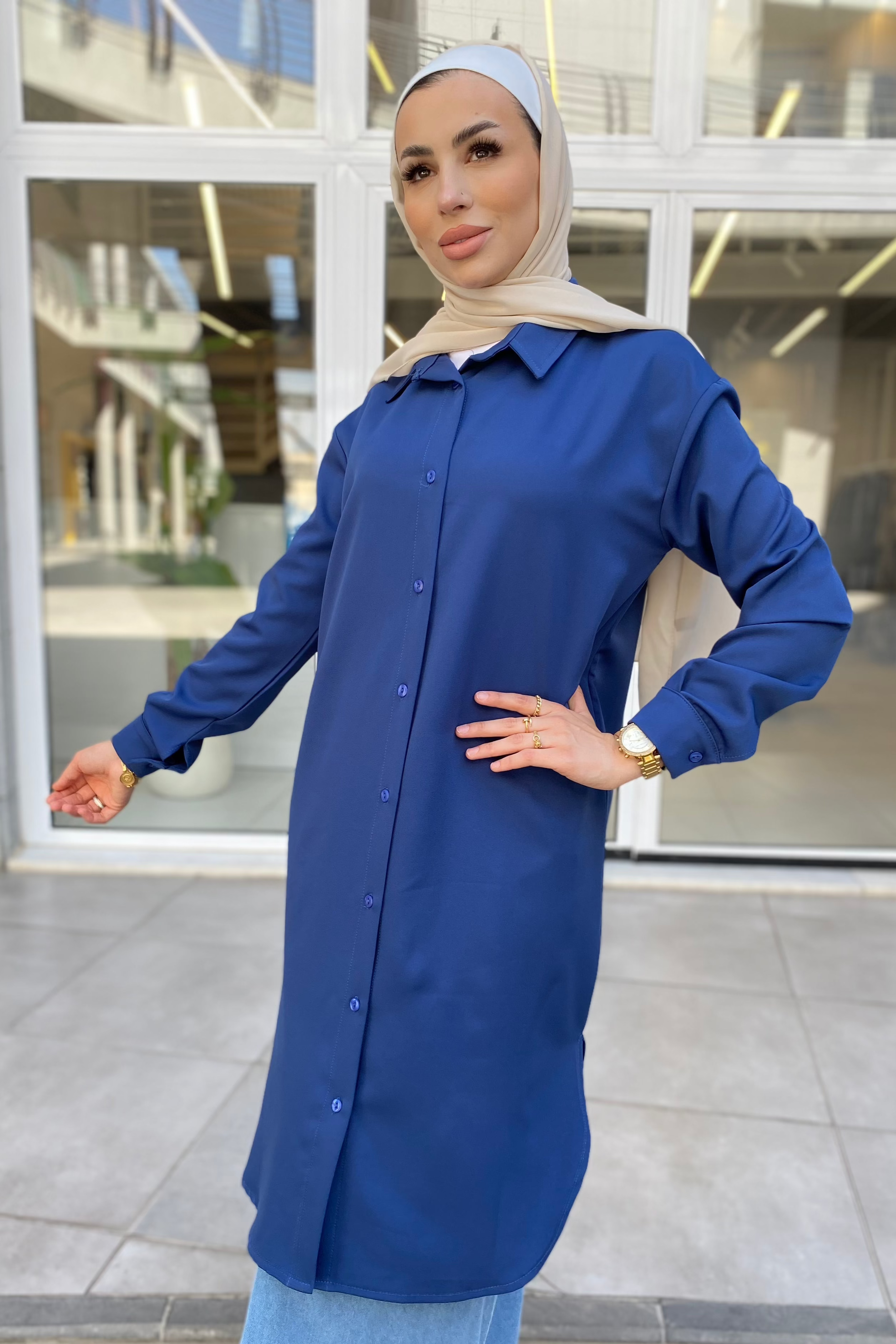 Long Tunic - Navey