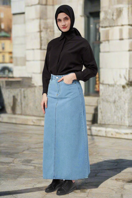 Skirt -1507- Dark Blue