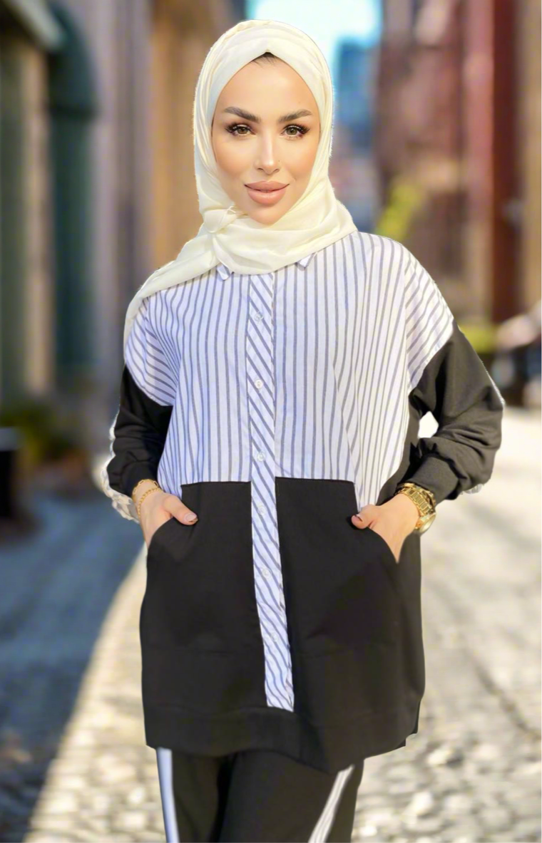 طقم  - 1103 - أسود